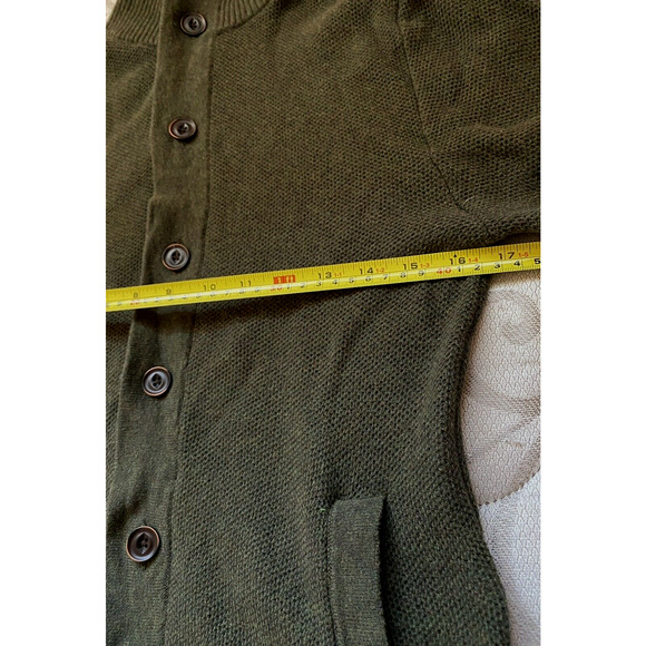 Goodfellow & Co Cardigan Womens Size Small Green Button Front Mock Neck Sweater - Picture 12 of 16